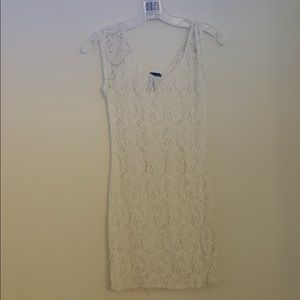 Lacey mini dress- cream color
